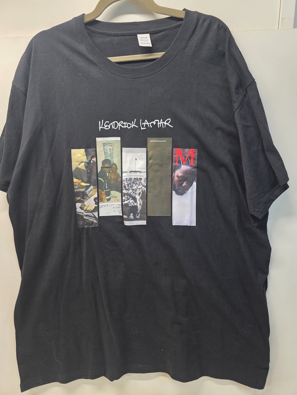 Kendrick Lamar Men’s 3XL Black Album Collage Graphic T-Shirt Hip Hop Rap Tee
